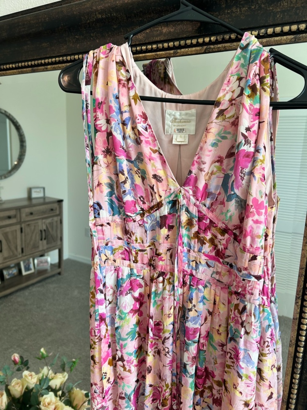 Shoshanna Zahra Neon Floral Gown - Picture 6 of 14